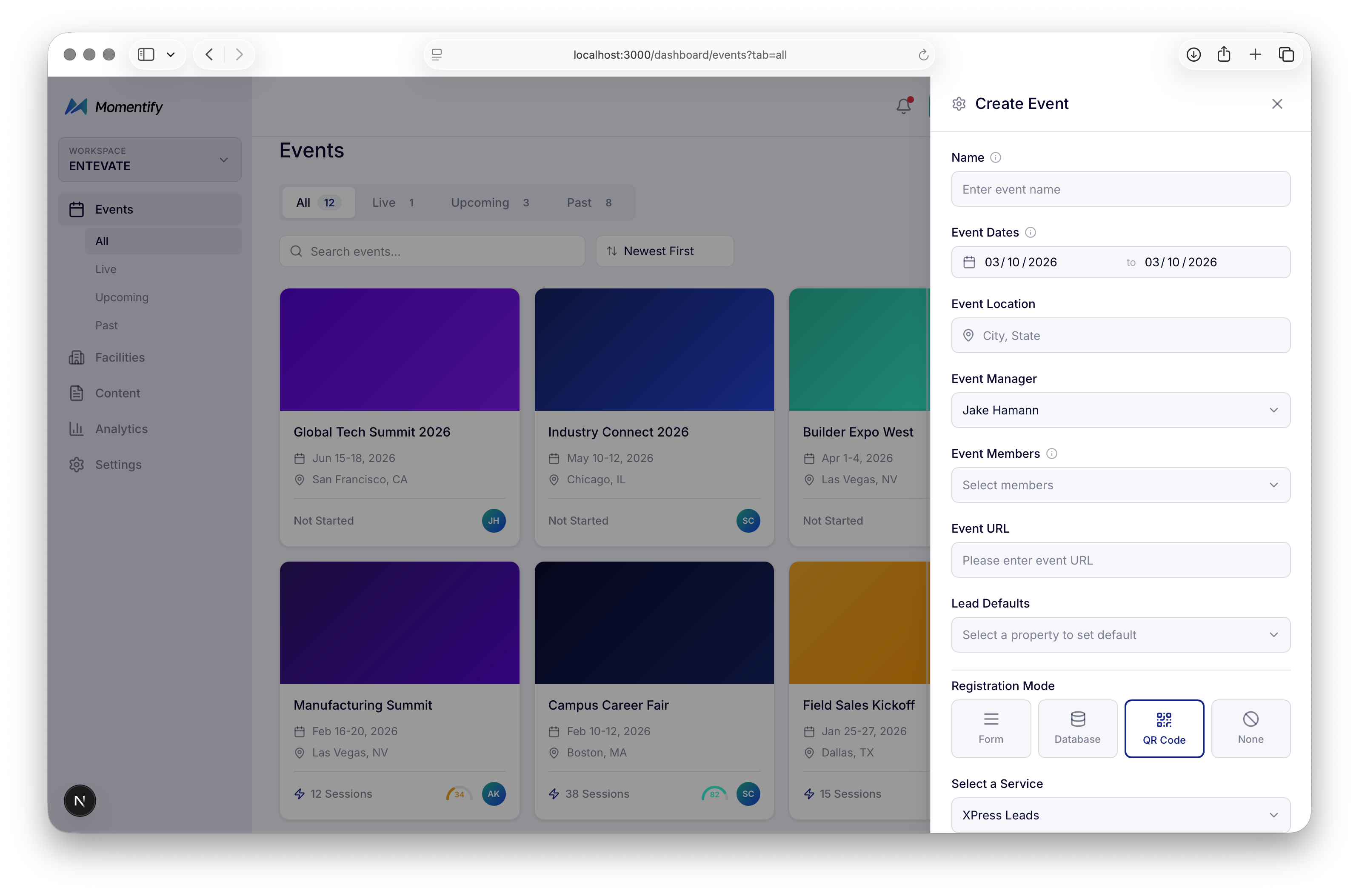 Momentify Web - step 2