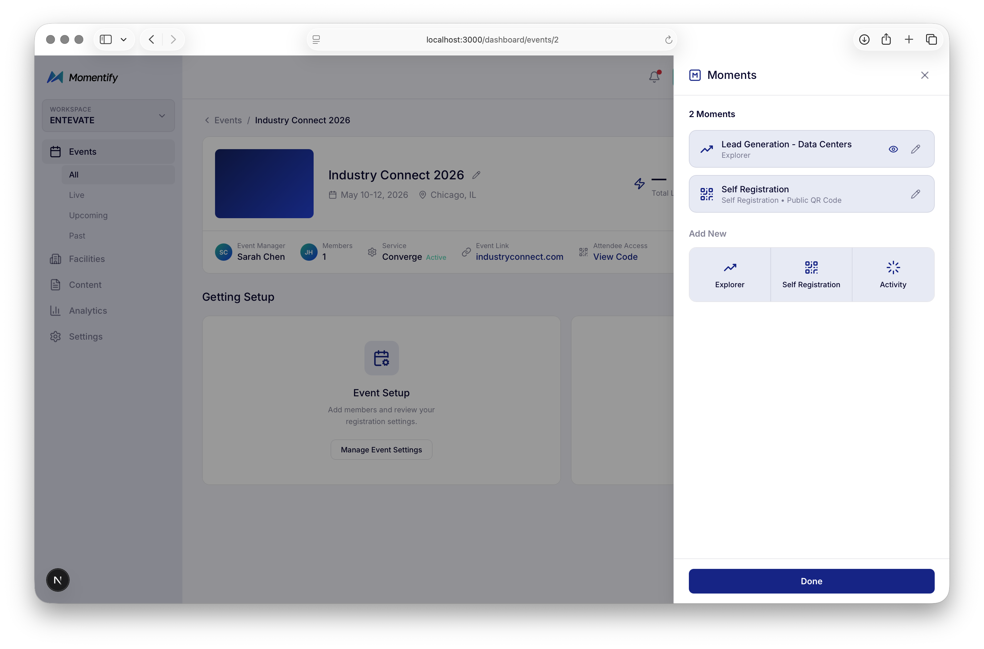 Momentify Web - step 4